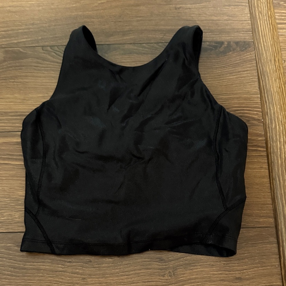 lululemon athletica Black Tank Top- high neck align light support